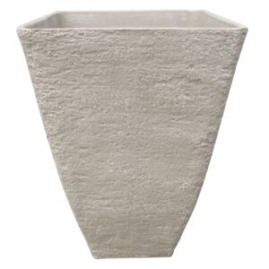 Serene Sustainable Decorative Sandy Stone Finish Planter Beige